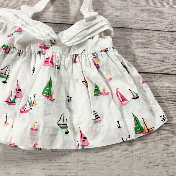 Janie and Jack Girls Sail Away Halter Tank Top Multicolor Size 3-6 Months - Picture 5 of 9